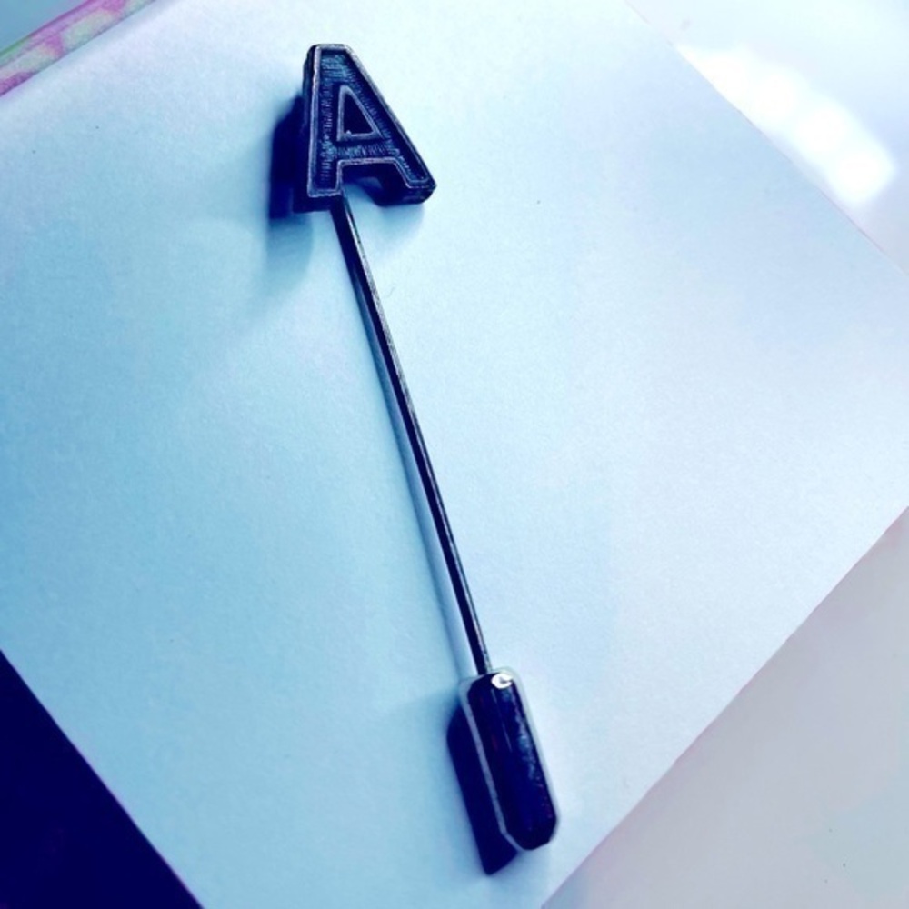 Vintage monogram “A” stick pin | vintage jewelry